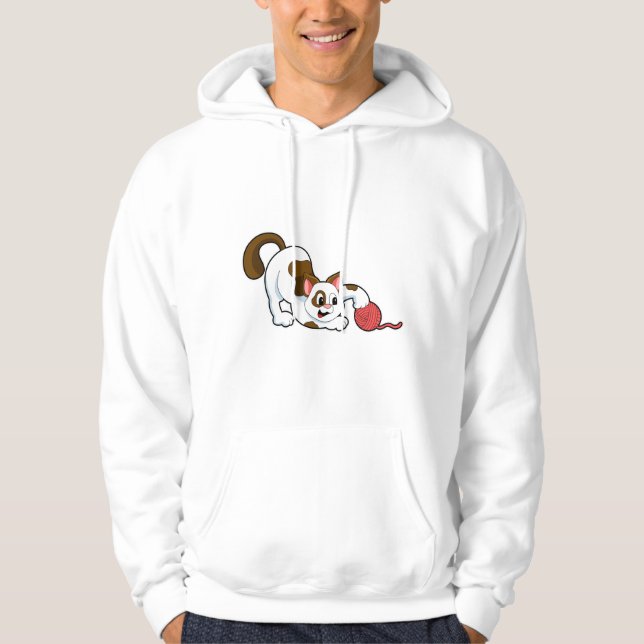 Sudadera Gato con bola de lana (Anverso)