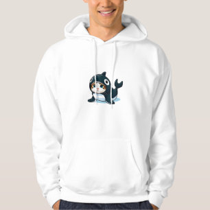 Sudadera Gato con camiseta de tanque de disfraz de orca