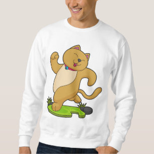 Sudadera Gato con choker en ejecución