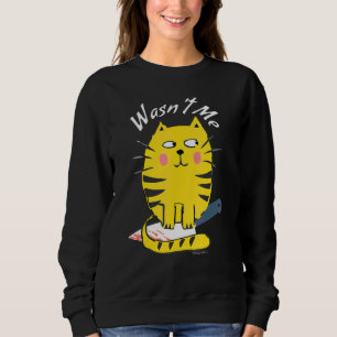 Sudadera Gato con cuchillo, no era un gato gracioso