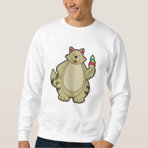 Sudadera Gato con helado Waffle