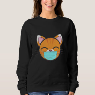 Sudadera Gato con máscara facial, Mascota de amantes de gat