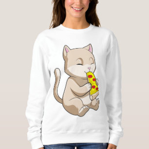 Sudadera Gato con pizza