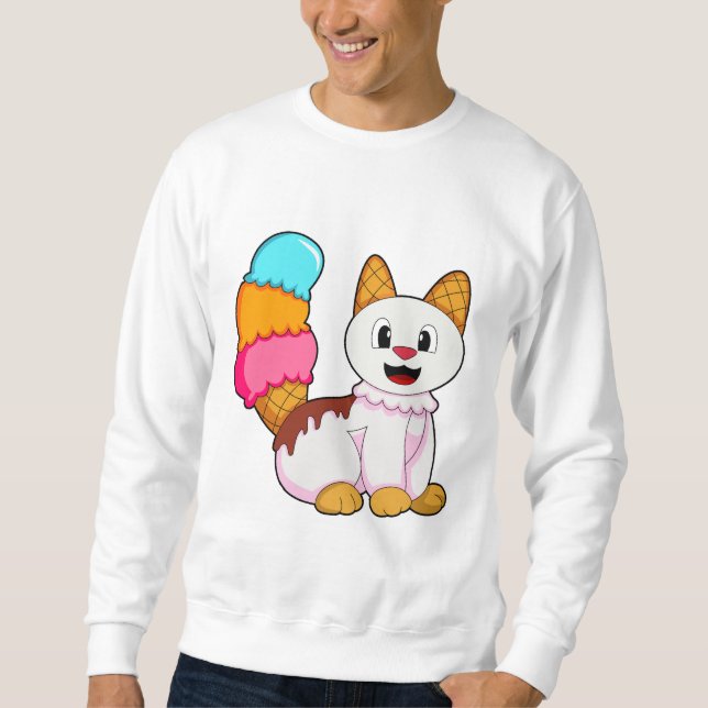 Sudadera Gato con Popsicle (Anverso)