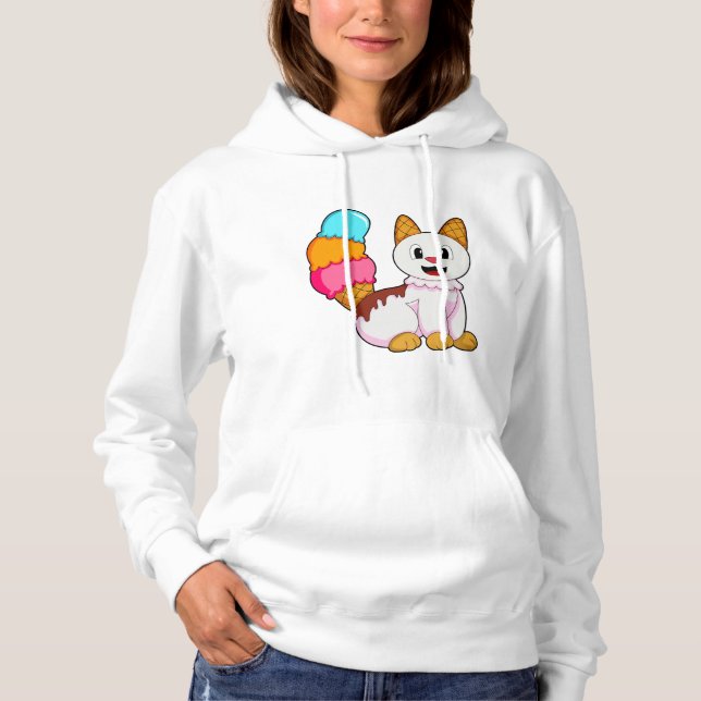Sudadera Gato con Popsicle (Anverso)