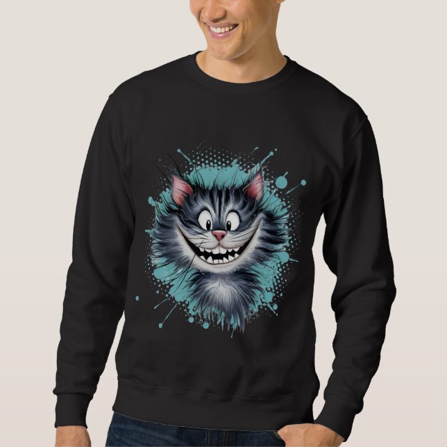 Sudadera Gato con una sonrisa. (Anverso)