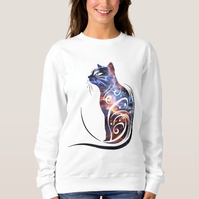 Sudadera Gato Cósmico (Anverso)
