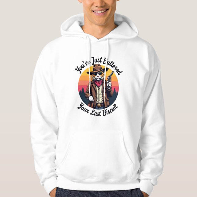 Sudadera Gato Cowboy Funny | Acabas de manchar (Anverso)