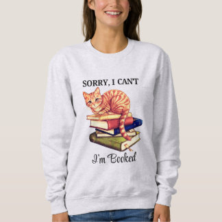 Sudadera Gato Cozy de Lectura - Estoy Reservado