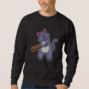 Sudadera Gato Críquet Bate de críquet Deportes