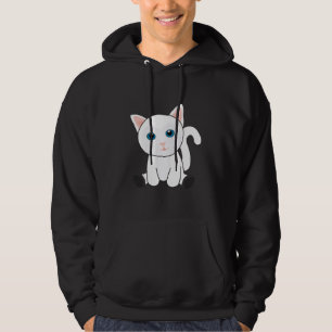 Sudadera Gato Cute Gatito Gatos Blancos Cute Animales