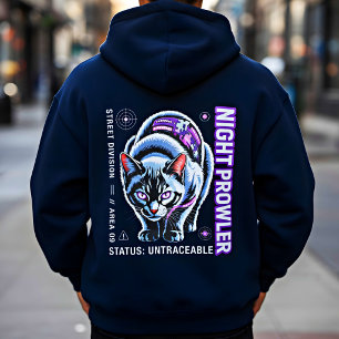 Sudadera Gato Cyberpunk Neon - para amantes de los videojue