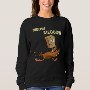 Sudadera Gato de Acción de Gracias Gato Falso Maullar   Pav