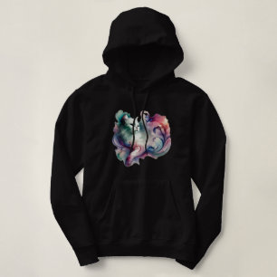Sudadera Gato de acuarela etéreo