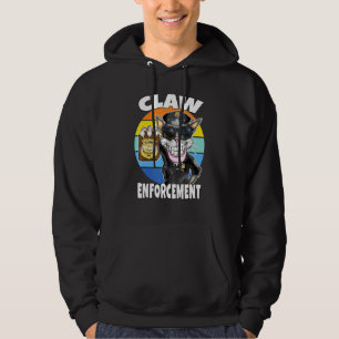 Sudadera Gato de aplicación de la ley con gafas de sol Cute