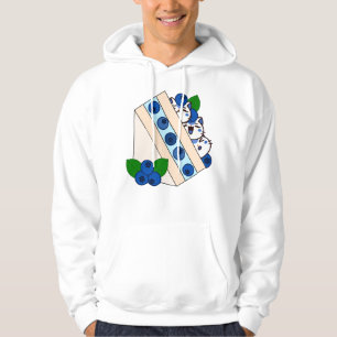 Sudadera Gato de Arándano Kawaii Sándwich de Frutas - San J