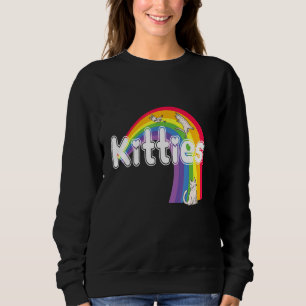 Sudadera Gato de arcoiris Gatitos Gatos Gatito Corazón Gato