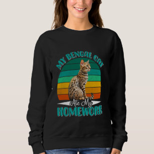 Sudadera Gato de Bengala, GATO DE MI BENGAL, COMIÓ MI VÍNCU