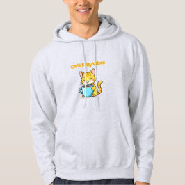 Sudadera **Gato de café adorable – Gato adorable bebiendo c