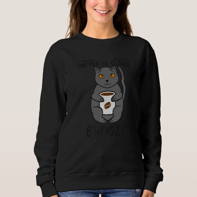 Sudadera Gato De Café O Cuchillas (Anverso)
