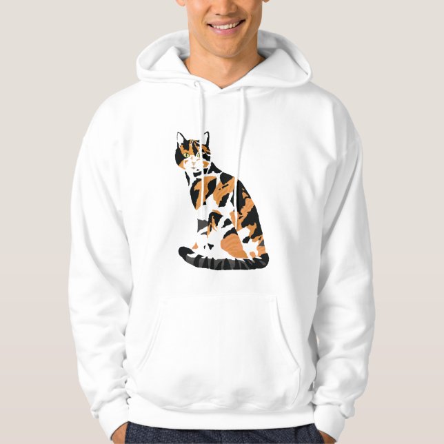 Sudadera Gato de Calico sentado (Anverso)