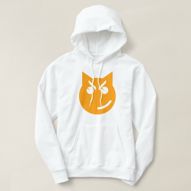 Sudadera Gato de Emoji sonriente (Diseño del anverso)