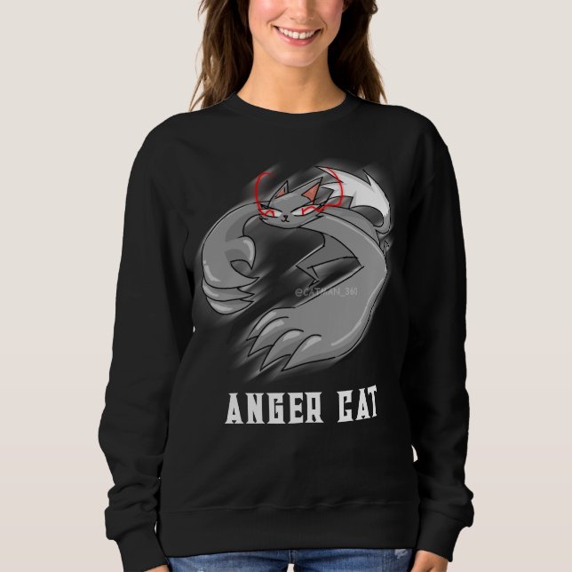 SUDADERA GATO DE ENOJO (Anverso)