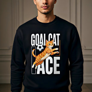 Sudadera Gato de fútbol As Ace Regalo divertido para amante