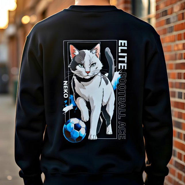 Sudadera Gato de fútbol divertido regalo – Cute Anime As de (Subido por el creador)