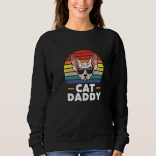 Sudadera Gato de gato Sphynx para hombres papá papá