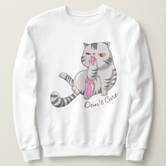 Sudadera Gato de grasa (Anverso del diseño)