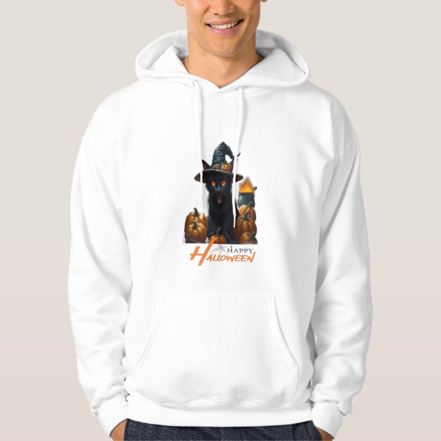 Sudadera Gato de Halloween  (Anverso)