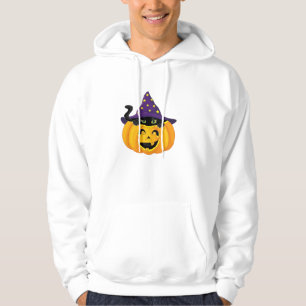 Sudadera Gato de Halloween en Calabaza � Pegatina de Gatito