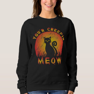 Sudadera Gato de Halloween que me está dando miedo