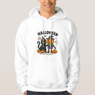 Sudadera Gato de Halloween y amigos de calabaza Camiseta es