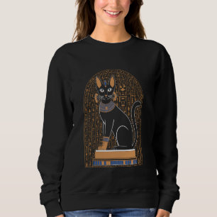Sudadera Gato de la Antigua Egipto jeroglífico para la masa