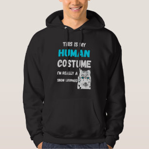 Sudadera Gato de Leopardo de la Nieve con traje humano