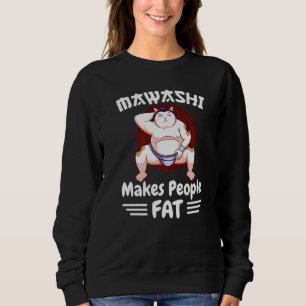Sudadera Gato De Lucha De Sumo En Mawashi Hace Que La Gente