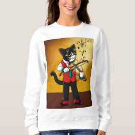 Sudadera Gato de música violín