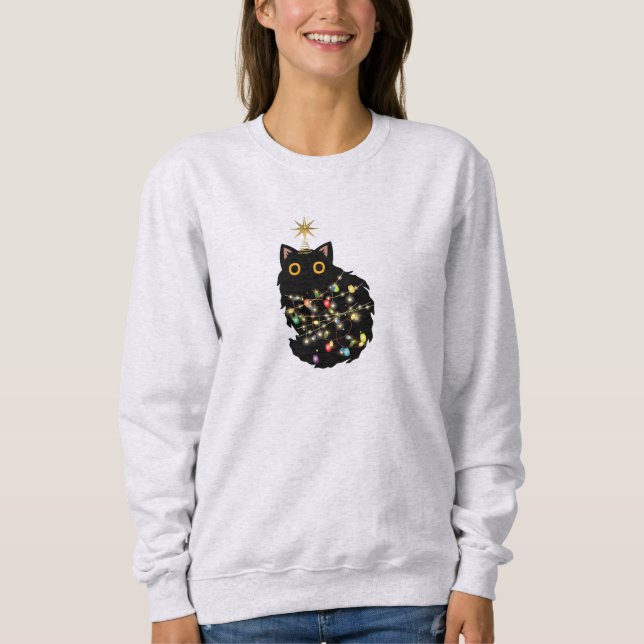 Sudadera Gato de navidades (Anverso)