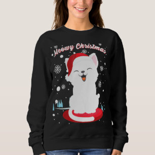 Sudadera Gato De navidades Con Sombrero De Santa Cute Kitty