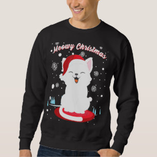 Sudadera Gato De navidades Con Sombrero De Santa Cute Kitty