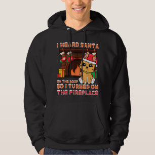Sudadera Gato de Navidades divertidos odia a Santa Grumpy g