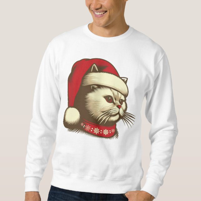 Sudadera Gato de Navidades Grump (Anverso)