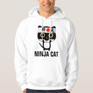 Sudadera Gato de NINJA GATO Divertido de hombres con capuch