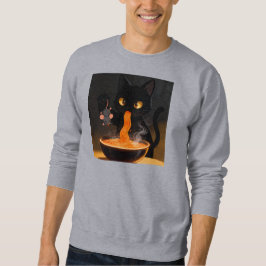 Sudadera Gato de Obsidiana y Ratón Audaz – Festín de Ramen