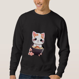 Sudadera Gato de Otaku come fideos japoneses de Ramen 10