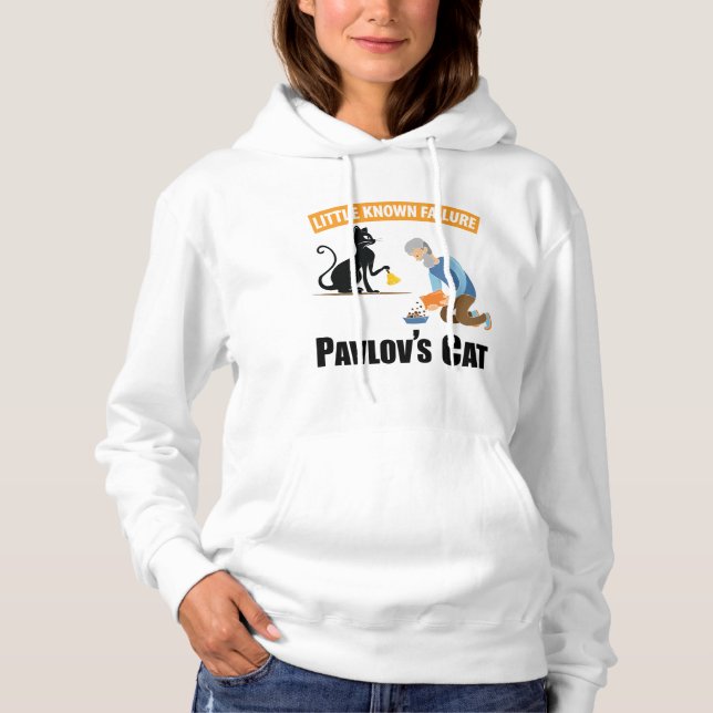 Sudadera Gato de Pavlov - Psicología divertida (Anverso)