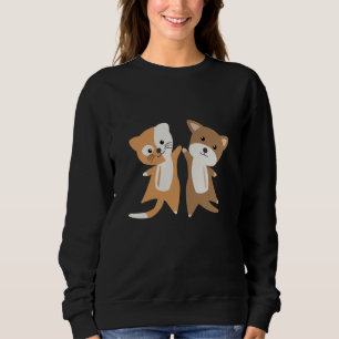 Sudadera Gato de perro Gato de gatitos de cachorro Cute niñ