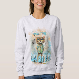 Sudadera Gato de playa de Cape San Blas Florida